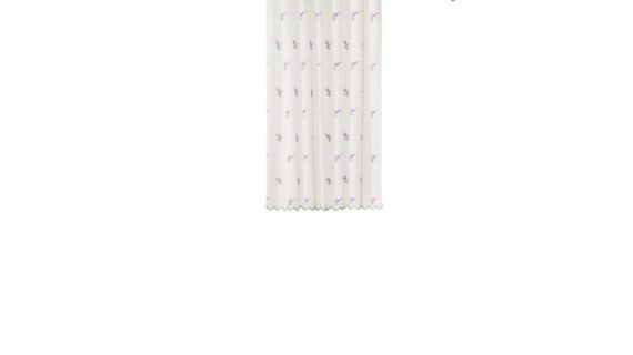 Perdea Agata 160cm, alb-mov