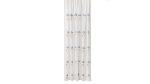Perdea Capri 280cm, maro-turcoaz