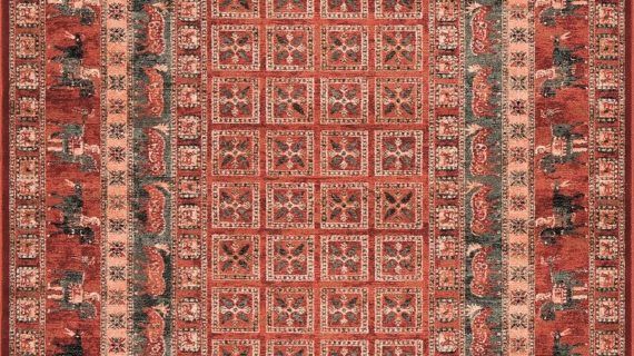 Covor lana naturala Kashqai 4301/300 Multicolor