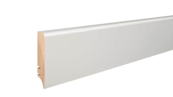 Plinta triplustratificat Barlinek alba P70, 70 mm