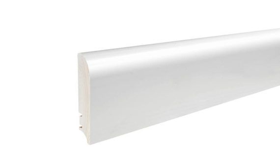 Plinta triplustratificat Barlinek alba P92, 95 mm