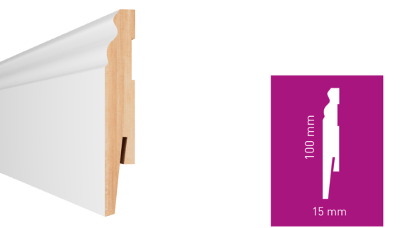 Plinta MDF alba Paint it P1003