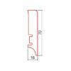 Plinta triplustratificat Barlinek alba P7C, 70 mm