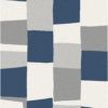 Covor Shuffle 58215/982 Albastru, gri si alb