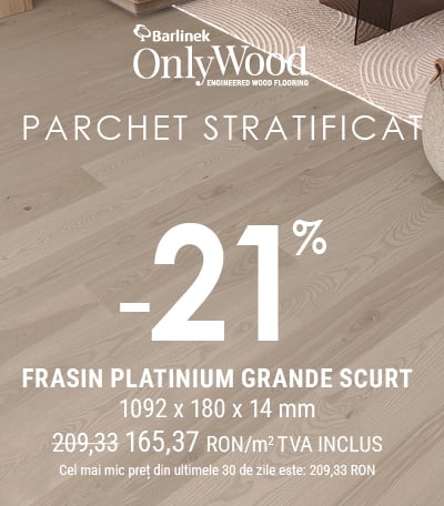 Parchet triplustratificat Barlinek Frasin Platinium Grande scurt