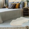 Covor din blana artificiala Cosy 500 Ivoar 60x90 cm