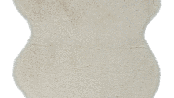 Covor din blana artificiala Cosy 500 Ivoar 60x90 cm
