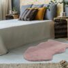 Covor din blana artificiala Cosy 500 Roz pudrat 60x90 cm