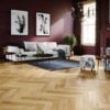 Parchet triplustratificat Barlinek Stejar Bright Herringbone 110