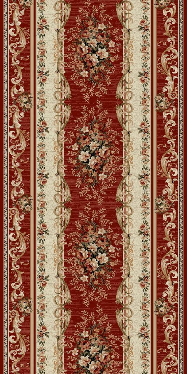 Traversa Lotos 535-210 Rosu-bej, 80cm latime