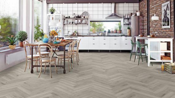 Parchet laminat Herringbone 8 mm D3773 Stejar Argintiu