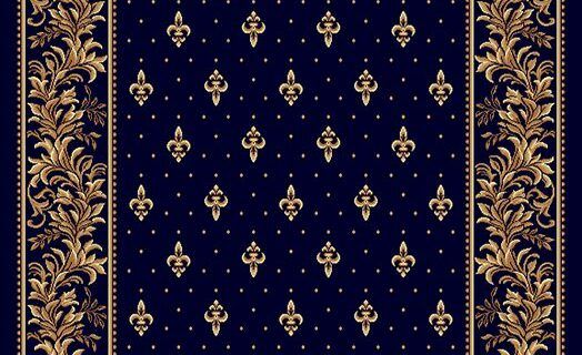 Traversa Bisericeasca 15033/810 Bleumarin fara vultur, latime 150 cm