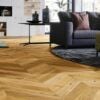 Parchet triplustratificat Barlinek Stejar Caramel Chevron 130