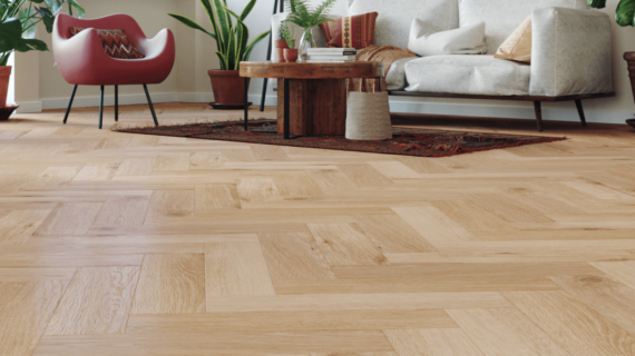 Pardoseala SPC Arbiton Amaron Herringbone CA 159 stejar Wembley
