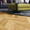 Parchet triplustratificat Barlinek Stejar Caramel Chevron 130