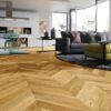 Parchet triplustratificat Barlinek Stejar Caramel Chevron 130