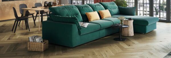 Parchet triplustratificat Barlinek Stejar Toffee Herringbone 130