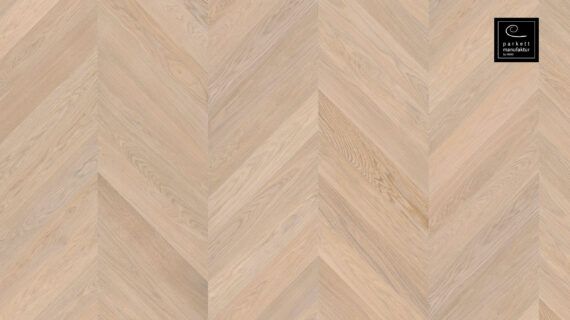 Parchet dublustratificat Chevron 4V stejar albit periat - 548517 - HARO manufactura