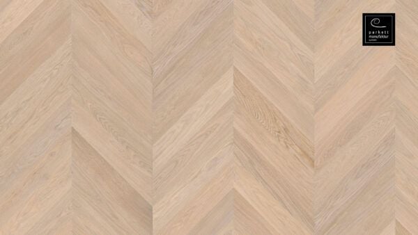 Parchet dublustratificat Chevron 4V stejar albit periat - 548517 - HARO manufactura