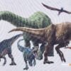 Draperie Jurassic 280cm, gri-verde