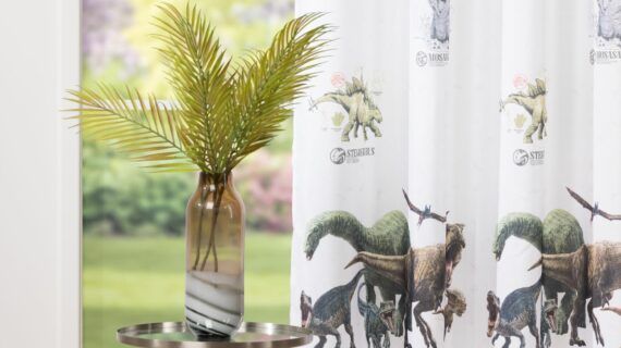 Draperie Jurassic 140x245 cm, gri-verde