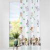 Draperie Madagascar 280cm, alb-verde