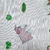 Draperie Madagascar 280cm, alb-verde