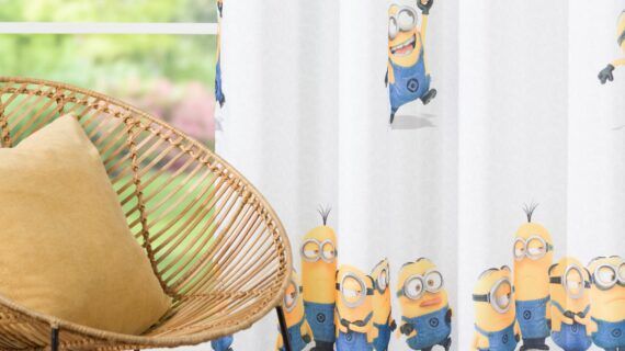 Draperie Minions 280cm, alb