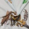 Perdea Madagascar 140x245 cm, alb-verde
