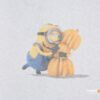 Perdea Minions 140x245 cm, alb