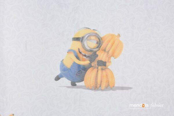 Perdea Minions 140x245 cm, alb