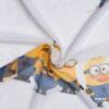 Perdea Minions 140x245 cm, alb