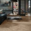 Parchet triplustratificat Barlinek Stejar Serene Herringbone 110