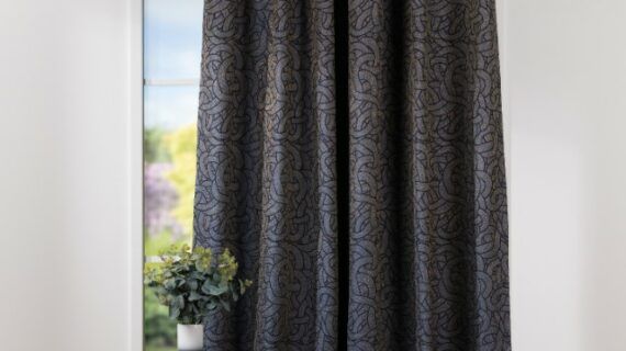 Draperie Mozaic 300 cm, albastru