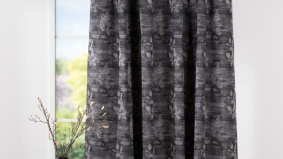 Draperie Olbia 300 cm, negru