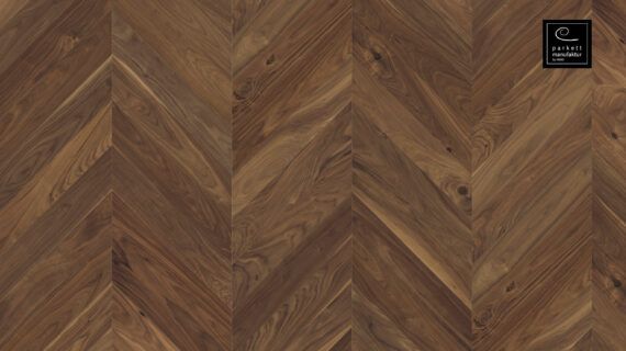 Parchet dublustratificat Chevron 4V alun american - 548520 - HARO manufactura