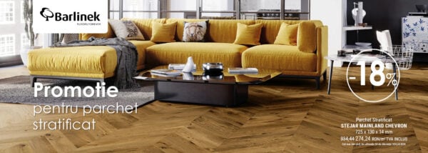 Parchet triplustratificat Barlinek Stejar Mainland Chevron 130