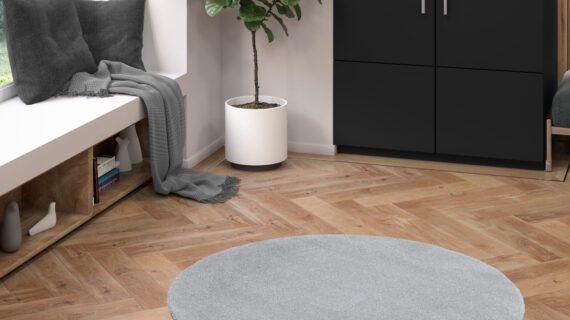 Covor Feel 71351/060 rotund Gri