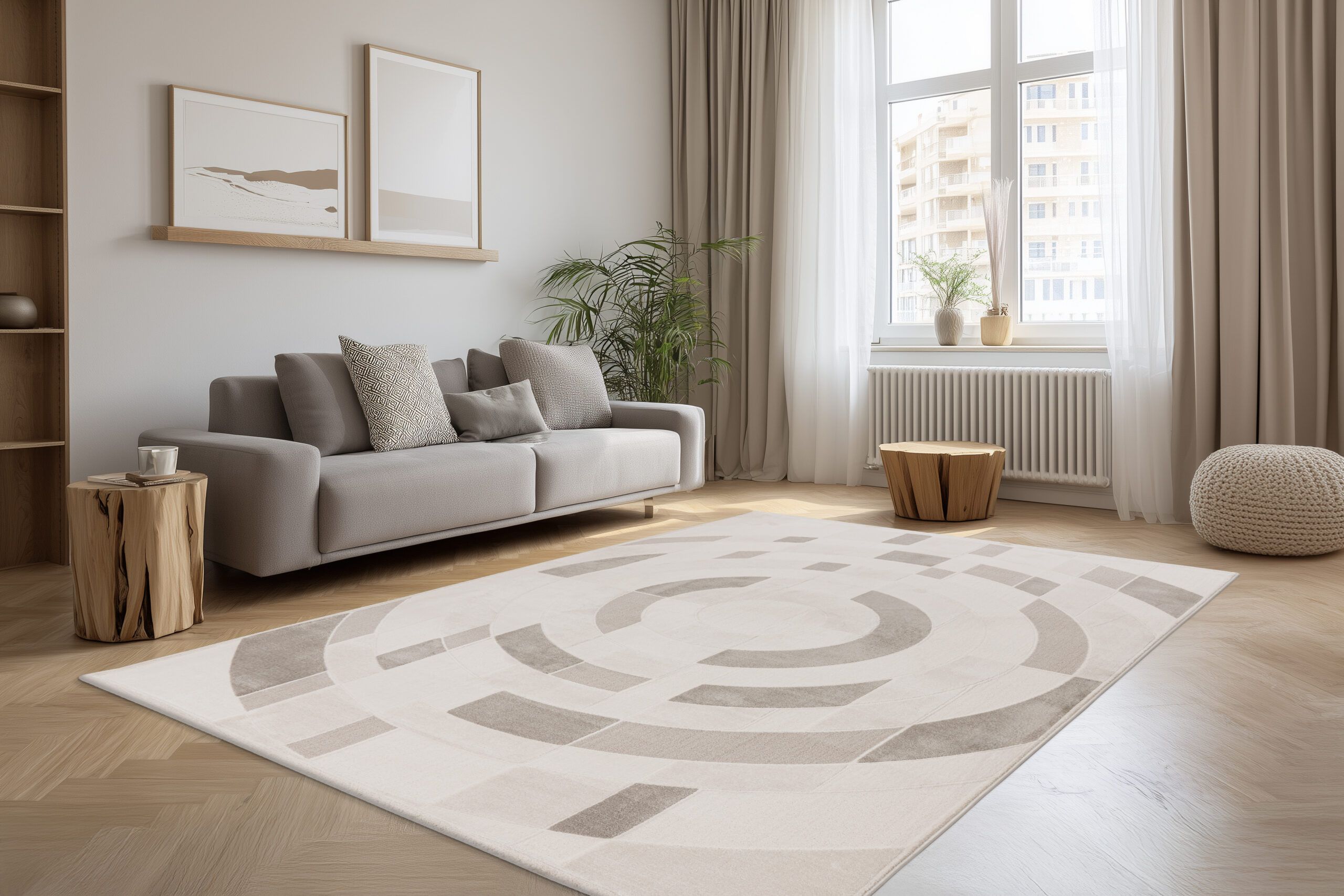 Covor Bergamo 703 Argintiu