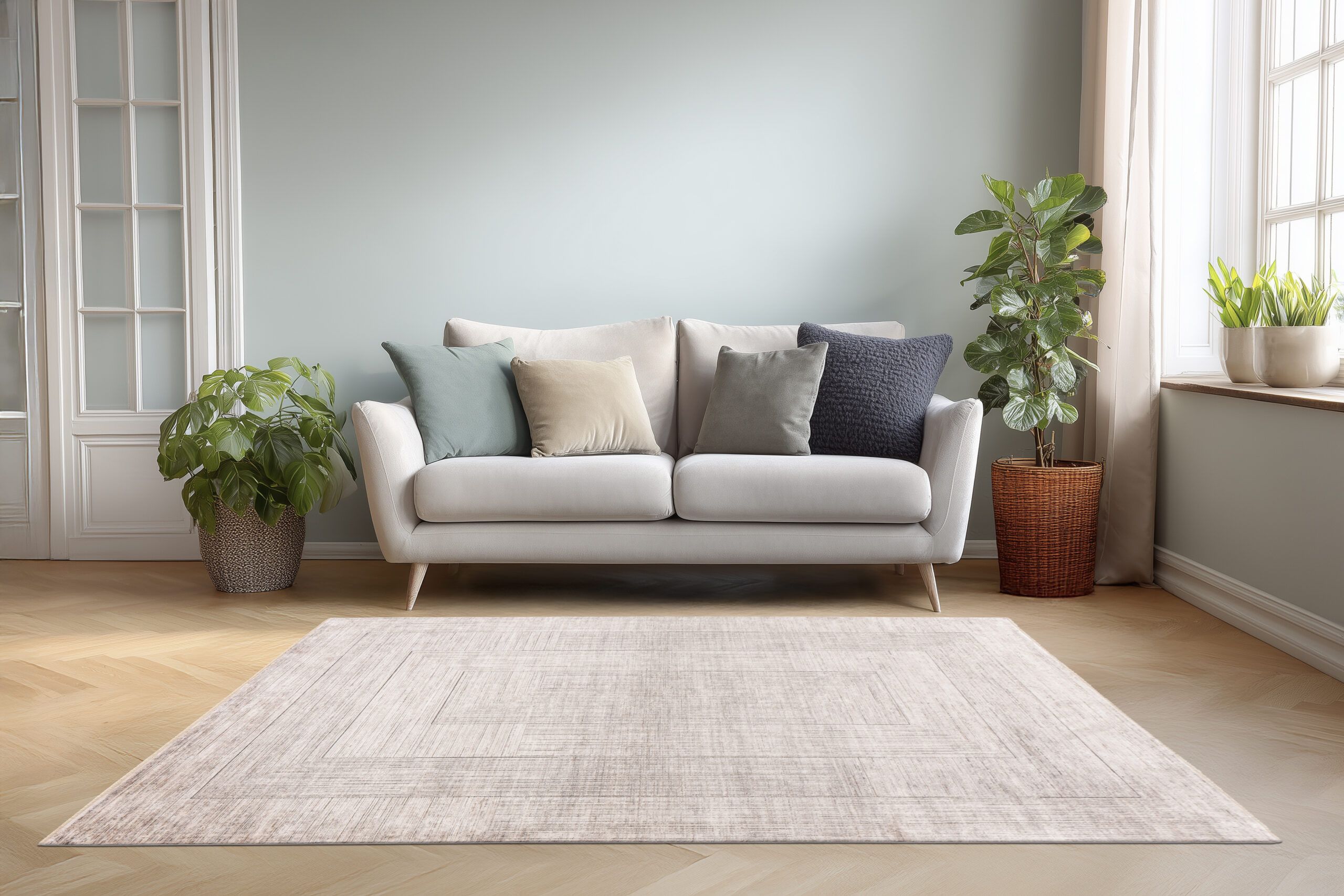 Covor Palermo 902 Argintiu Bej