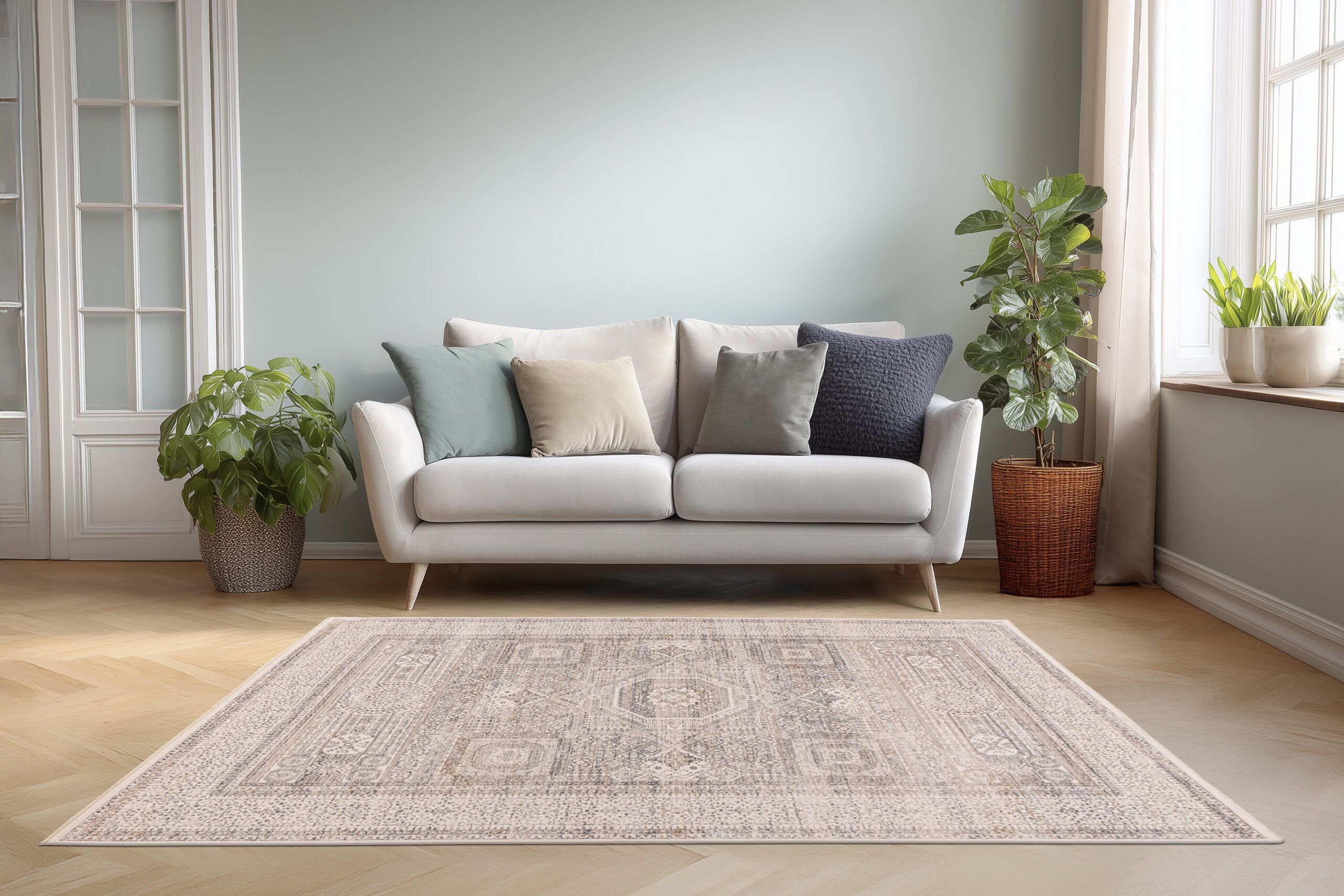 Covor Palermo 904 Argintiu Bej