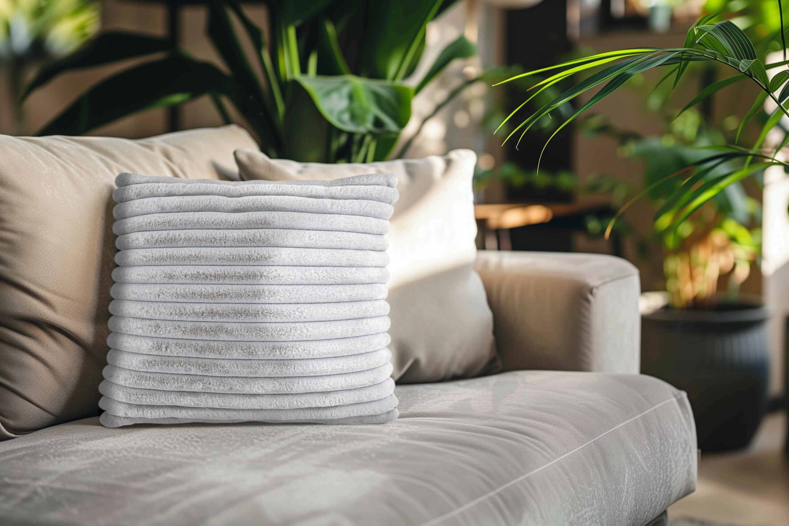 Perna Plush 500 Argintiu 45x45 cm