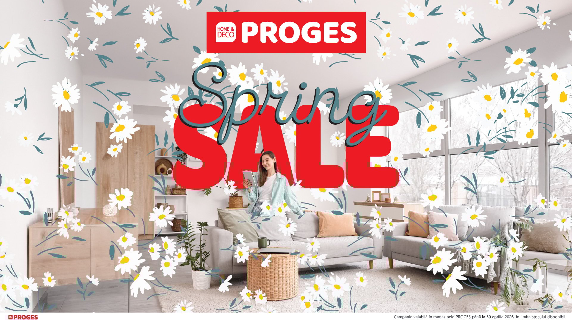 Proges Spring Sale Banner pop up